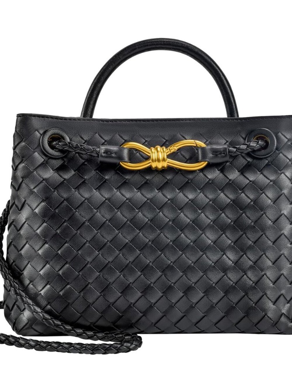 Woven Tote Bag for Women Leather Shoulder Handbag Designer Top Handle Purses